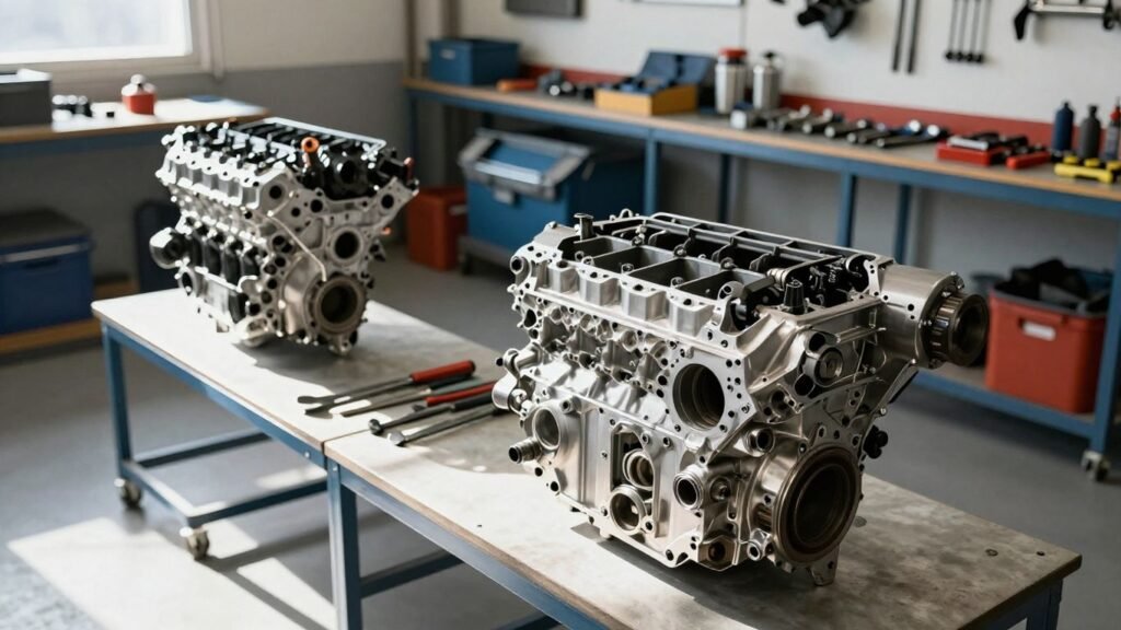 Used car engines for sale in Brisbane workshop.