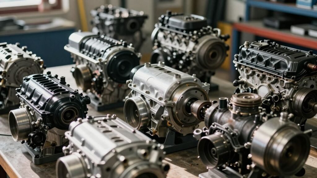 Used car engines in a Melbourne workshop