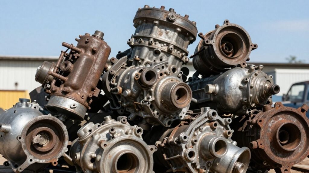 Pile of car engines for cash in Caboolture