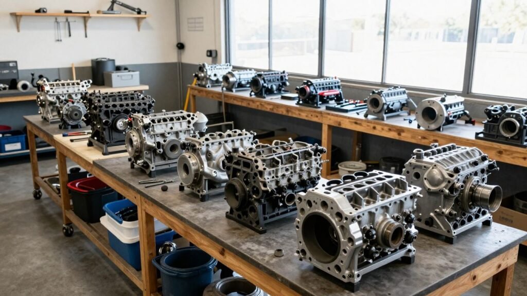 Used Holden engines for sale in Melbourne workshop.