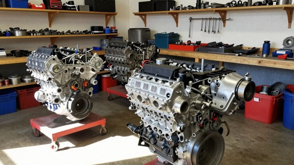Ford engines in a Melbourne workshop